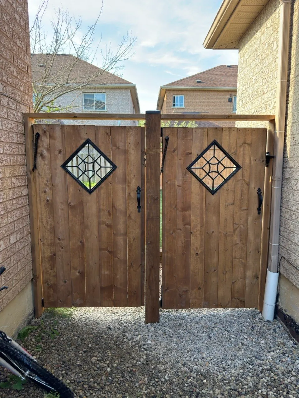 Privacy fence installation